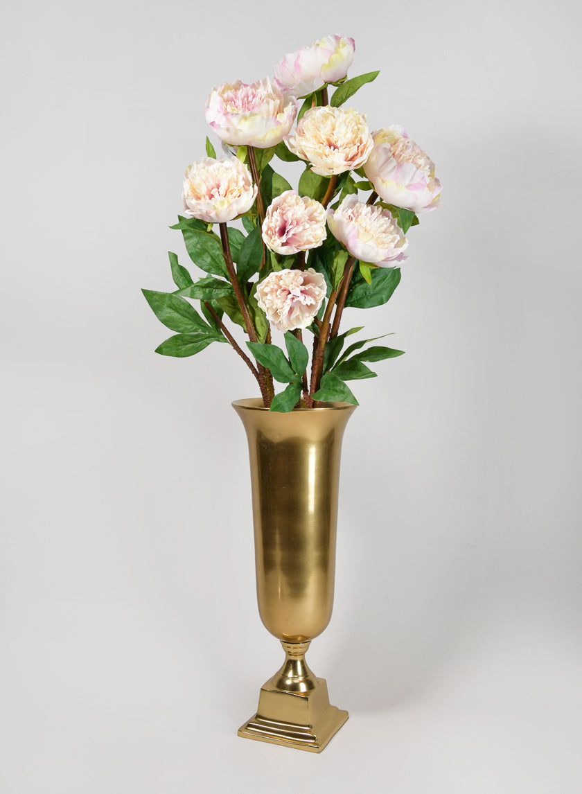 35in Long Light Pink Garden Peony Stem Decor Jamali-garden