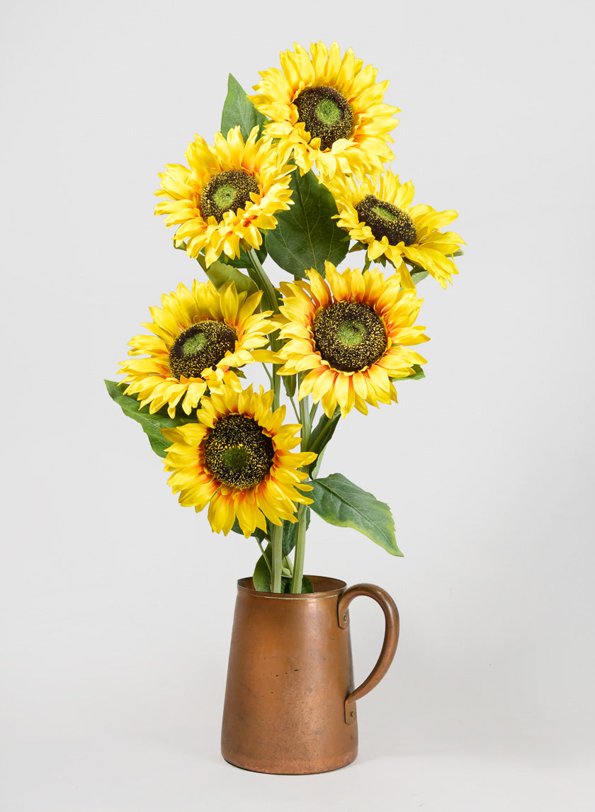 38in Long Yellow Sunflower Stem Decor Jamali-garden