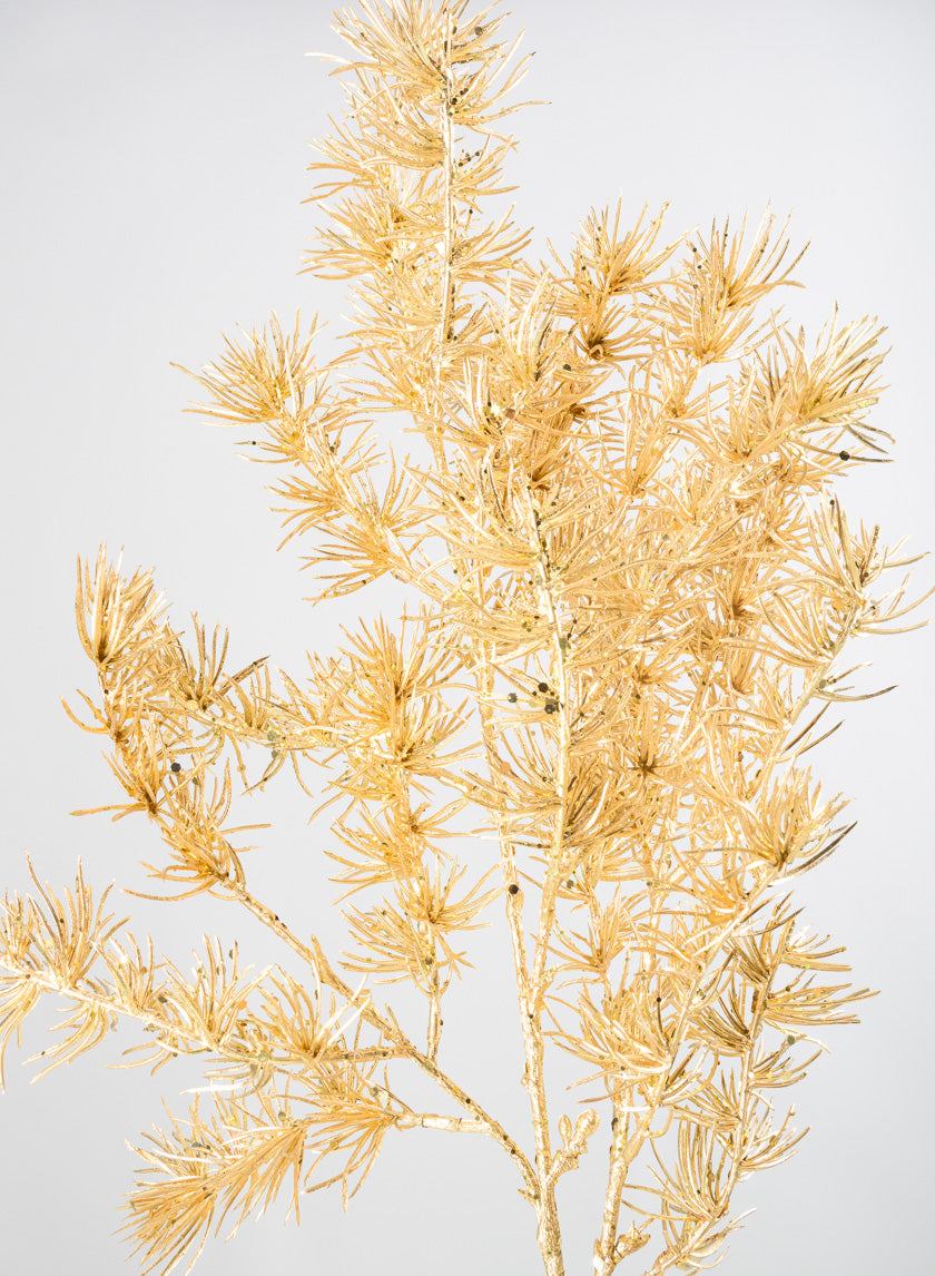 36in Long Gold Japanese Pine Branch Decor Jamali-garden