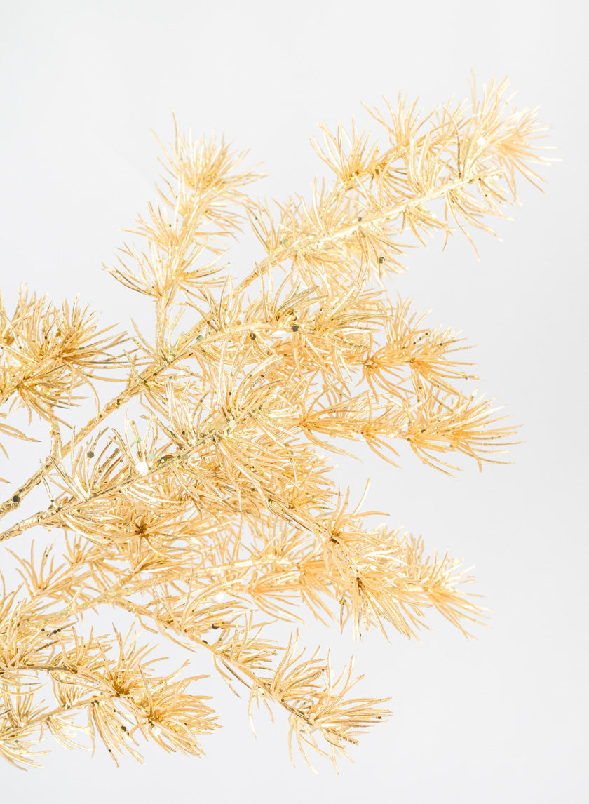 36in Long Gold Japanese Pine Branch Decor Jamali-garden