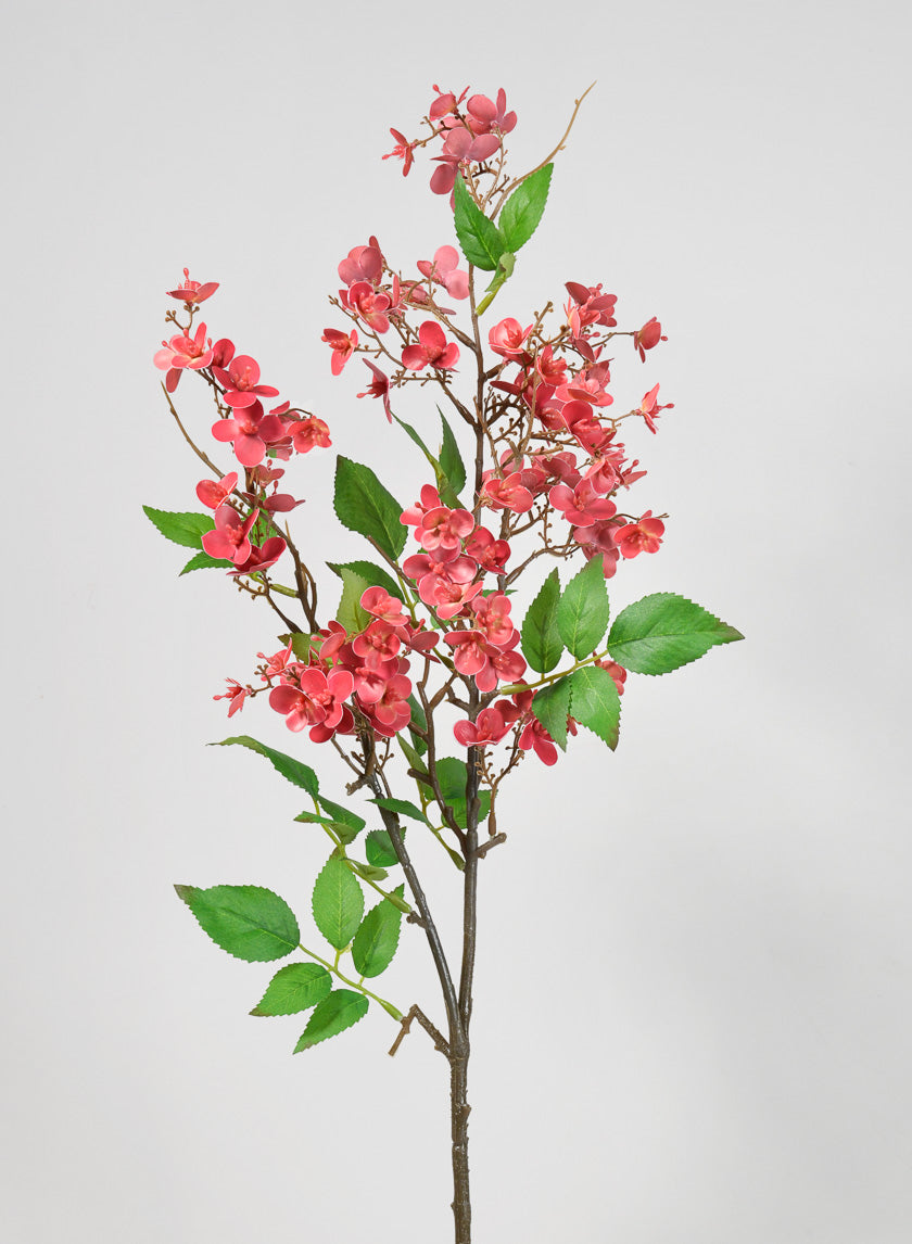 32in Long Pink Spring Blossom Branch Decor Jamali-garden