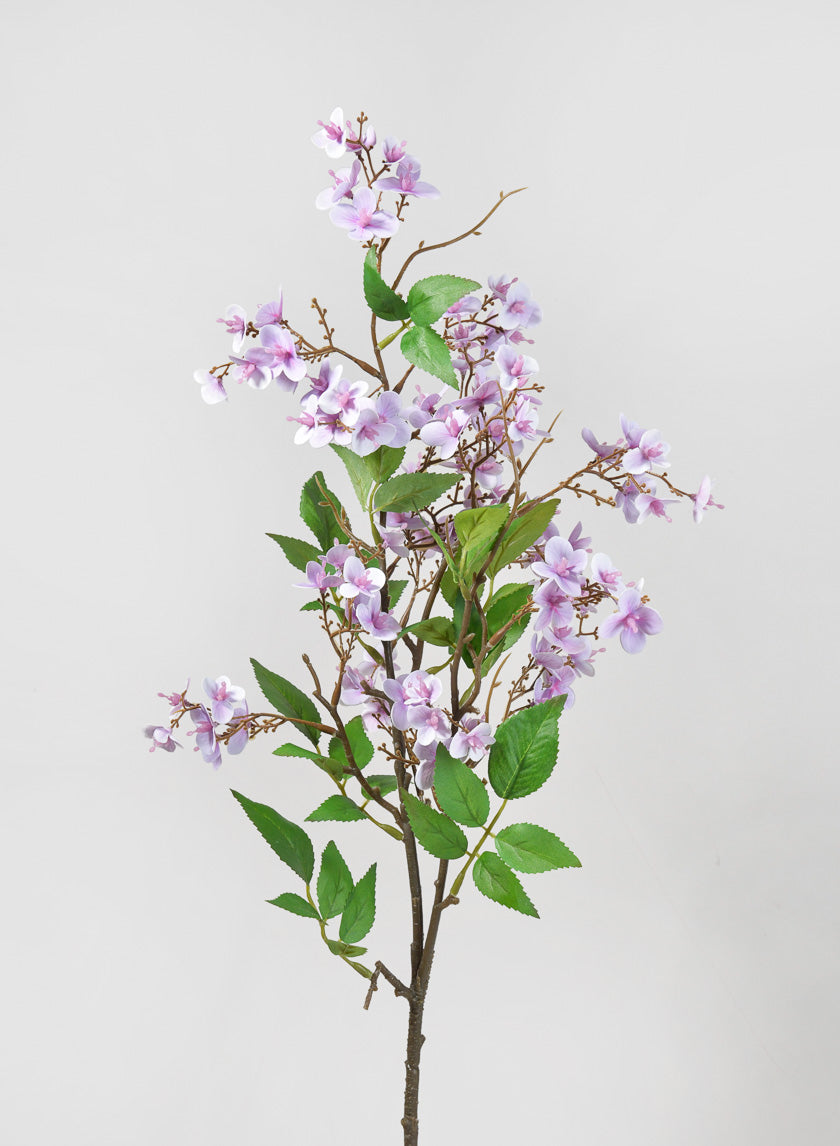 32in Long Purple Spring Blossom Branch Decor Jamali-garden