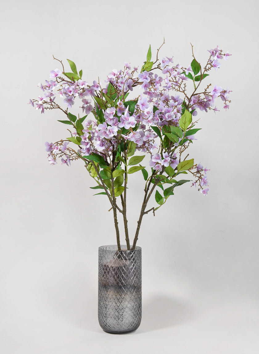 32in Long Purple Spring Blossom Branch Decor Jamali-garden