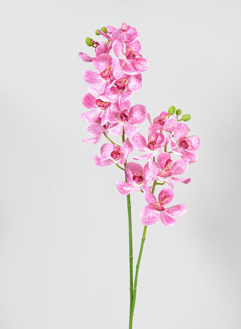 33in Long Pink Double Orchid Stem Decor Jamali-garden