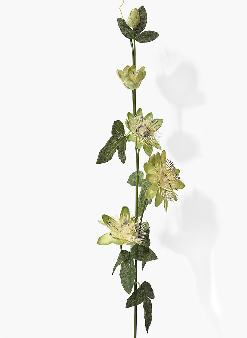 34in Long Light Green Passion Flower Spray Decor Jamali-garden