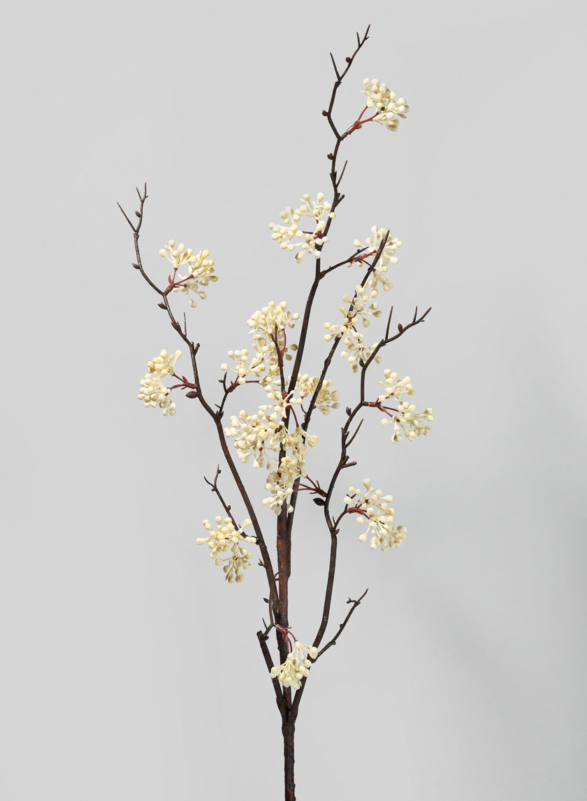 39in Long Light Yellow Berry Branch Decor Jamali-garden