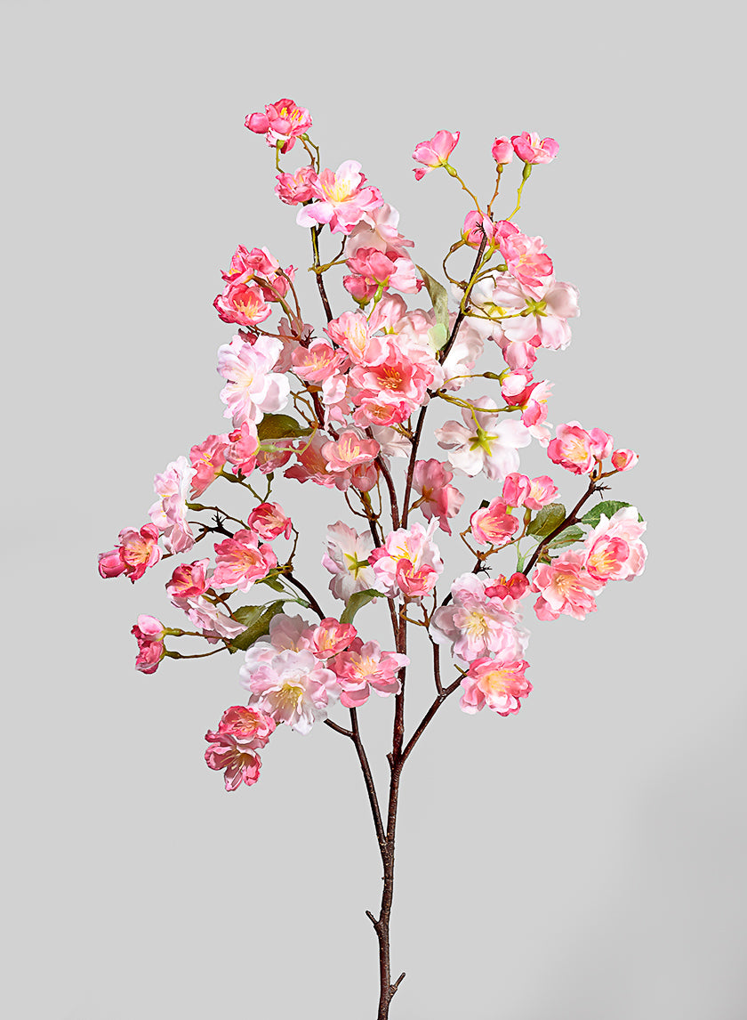 41in Long Pink Cherry Blossom Branch Decor Jamali-garden