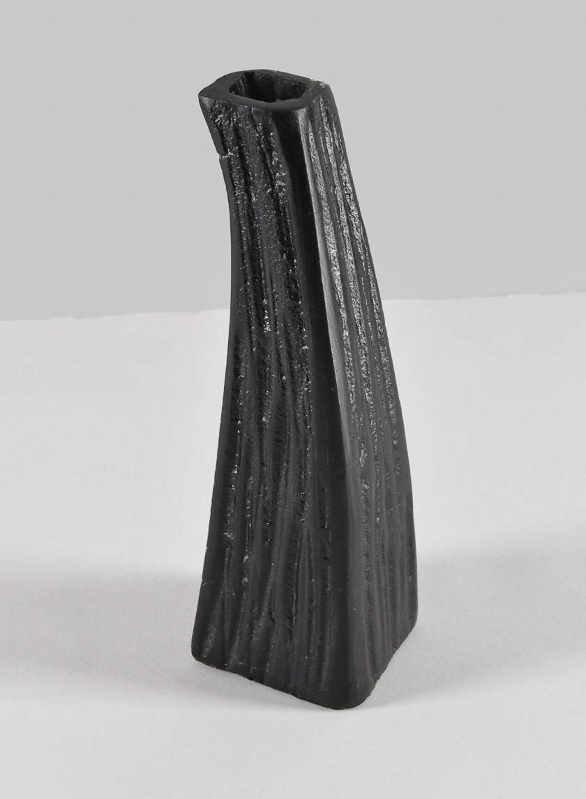 6in Tall Aluminum Emma Barn Style Black Mini Vase Decor Jamali-garden