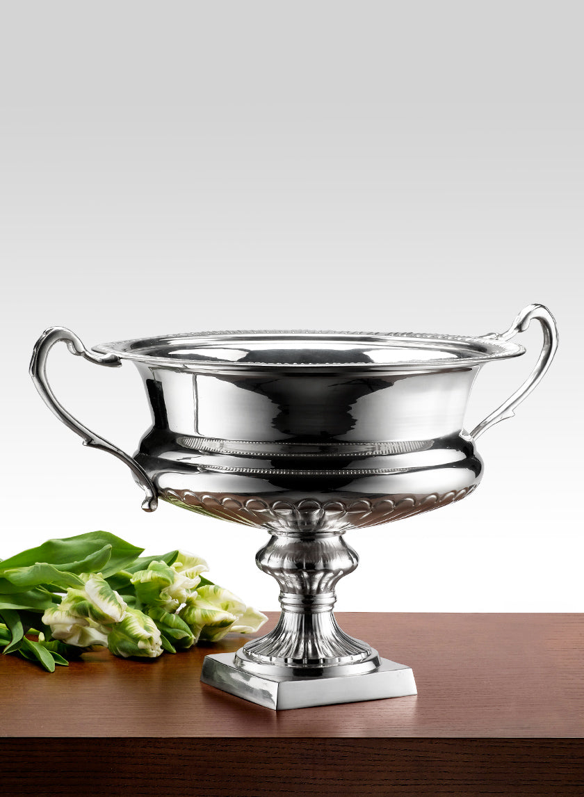 8.25in Tall Aluminum Flower Urn Decor Jamali-garden
