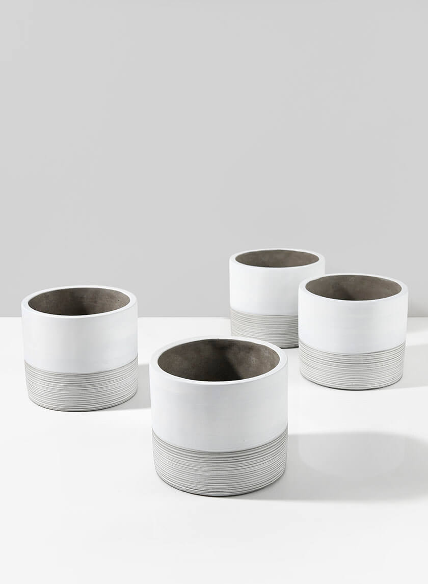 4.25in Tall Akureyri Matte Ceramic Cylinder Decor Jamali-garden