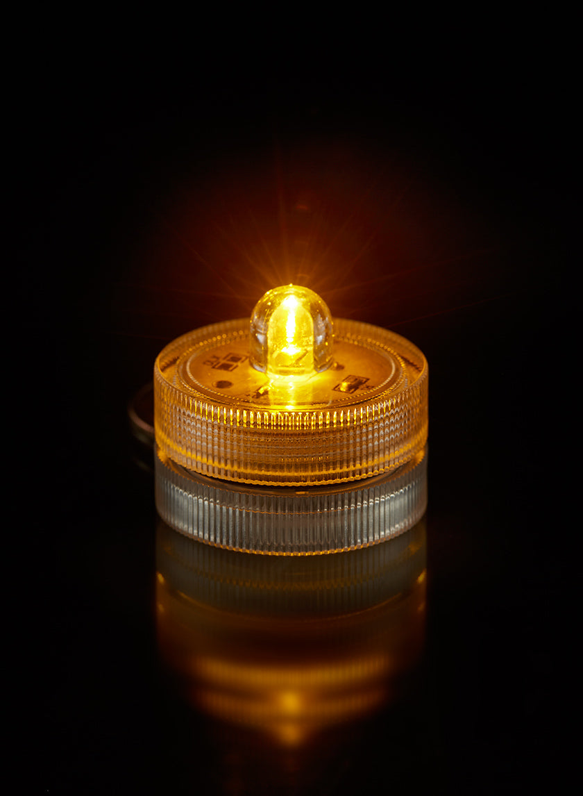 Amber Submersible Single LED Light Decor Jamali-garden