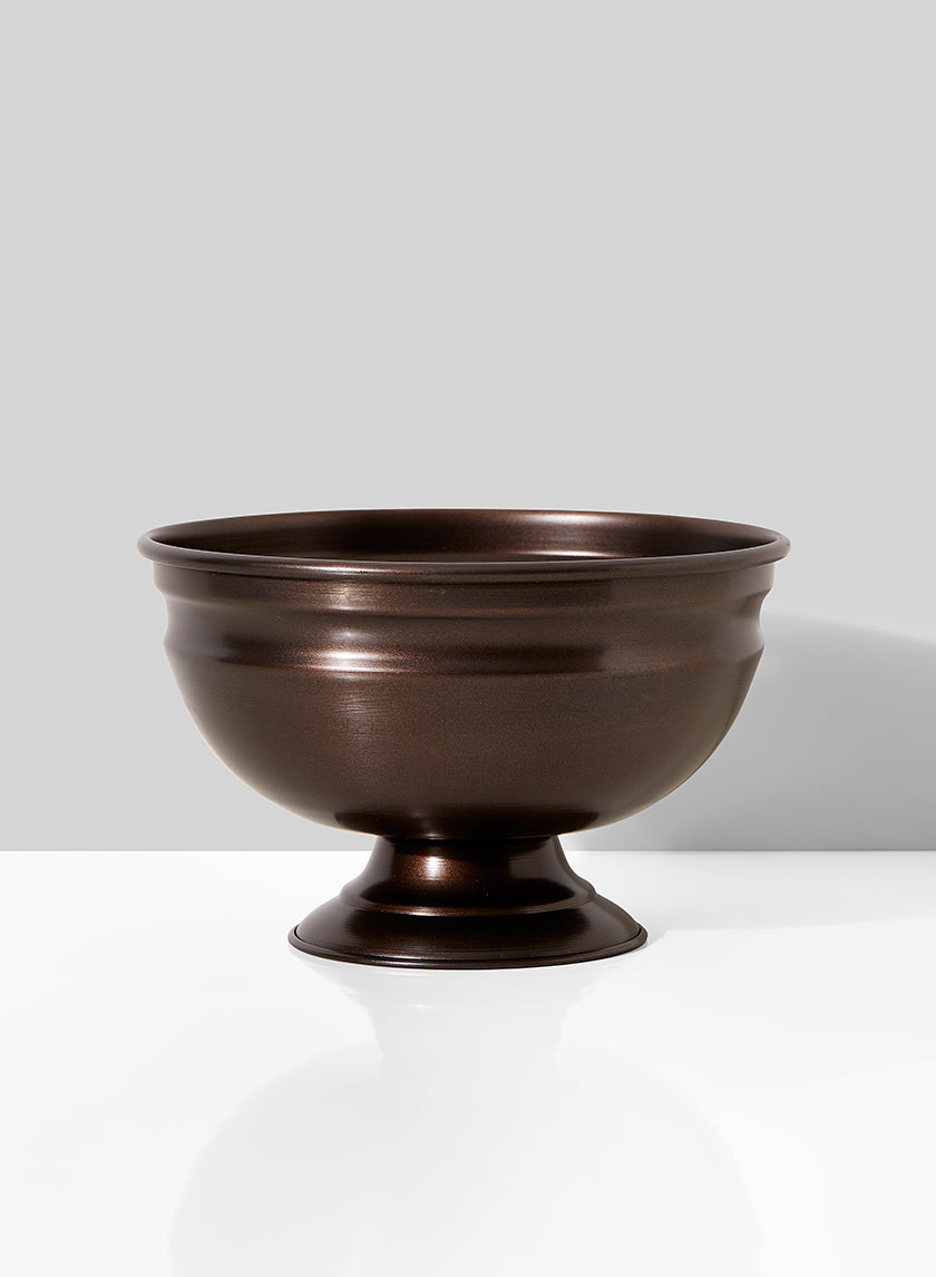 8in Wide Antique Copper Bowl Decor Jamali-garden