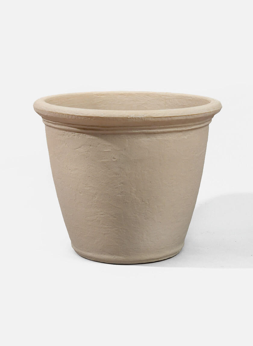 20in Tall Antique White Kiri Planter Decor Jamali-garden