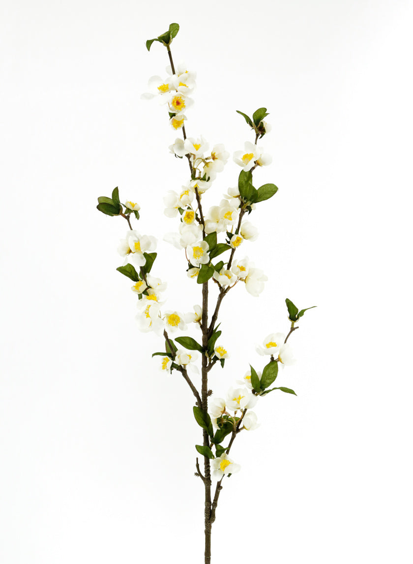 39in Long Cream Apple Blossom Branch Decor Jamali-garden