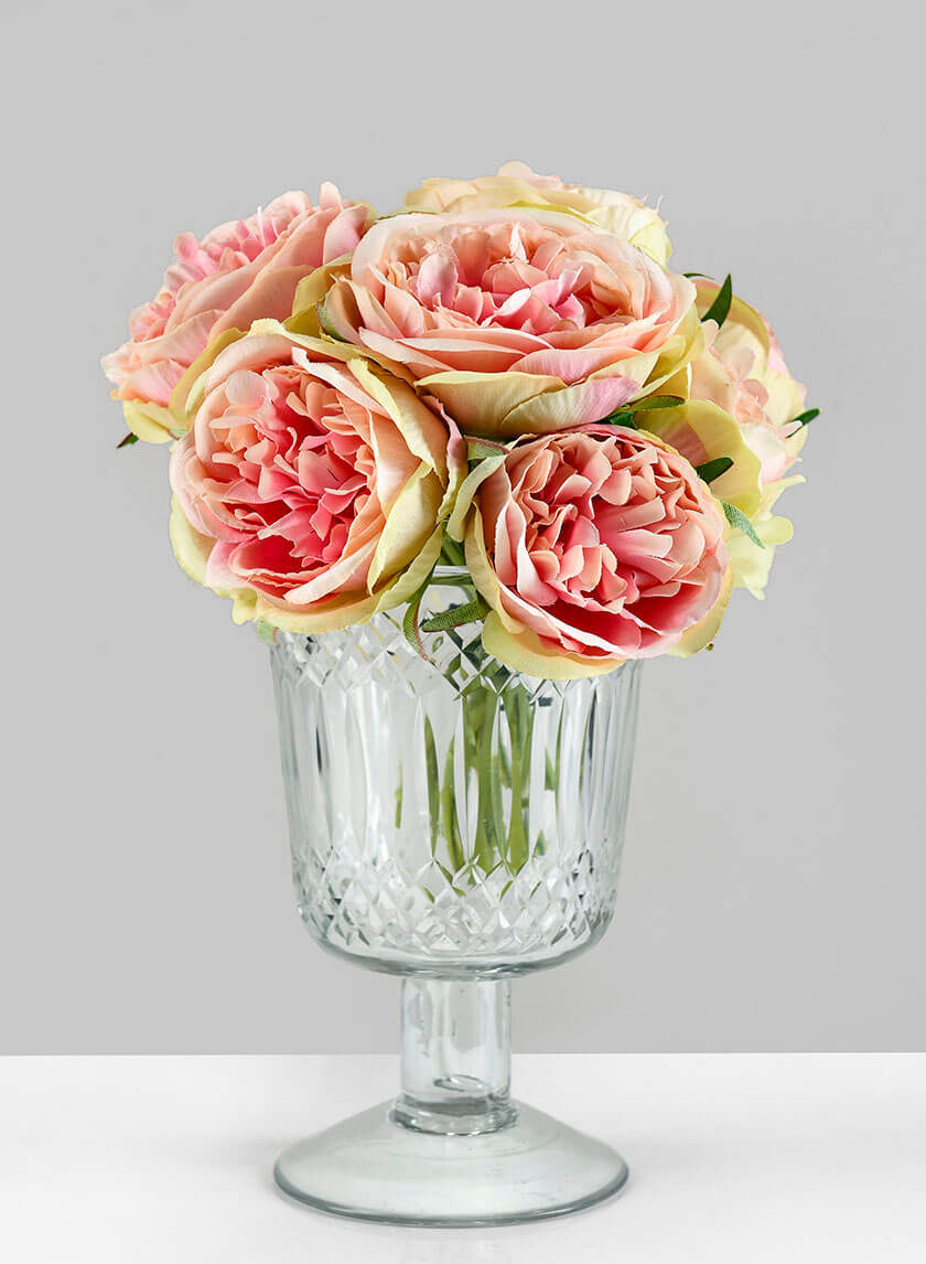 5in Tall Limoge Etched Mini Glass Goblet Decor Jamali-garden