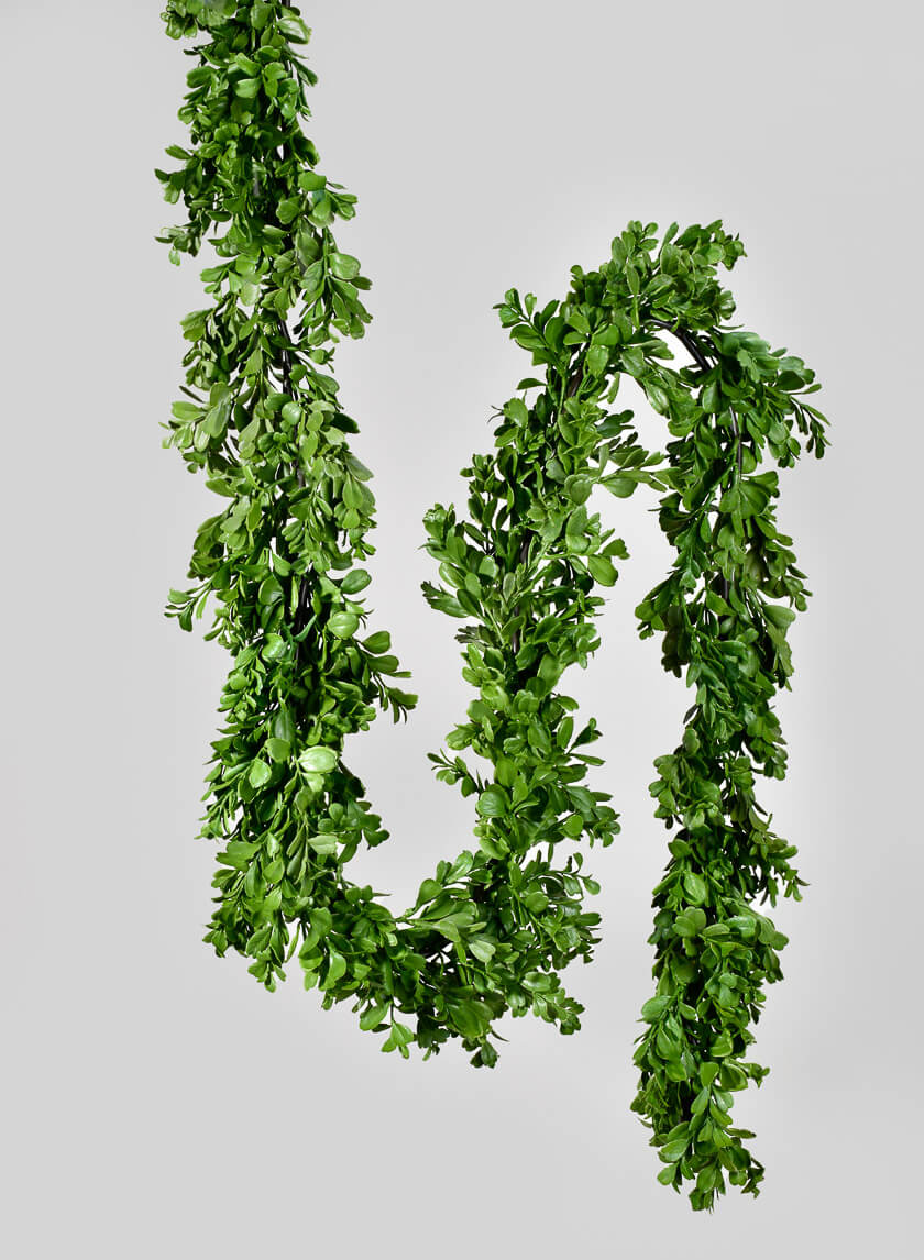 6ft Long Boxwood Garland Decor Jamali-garden