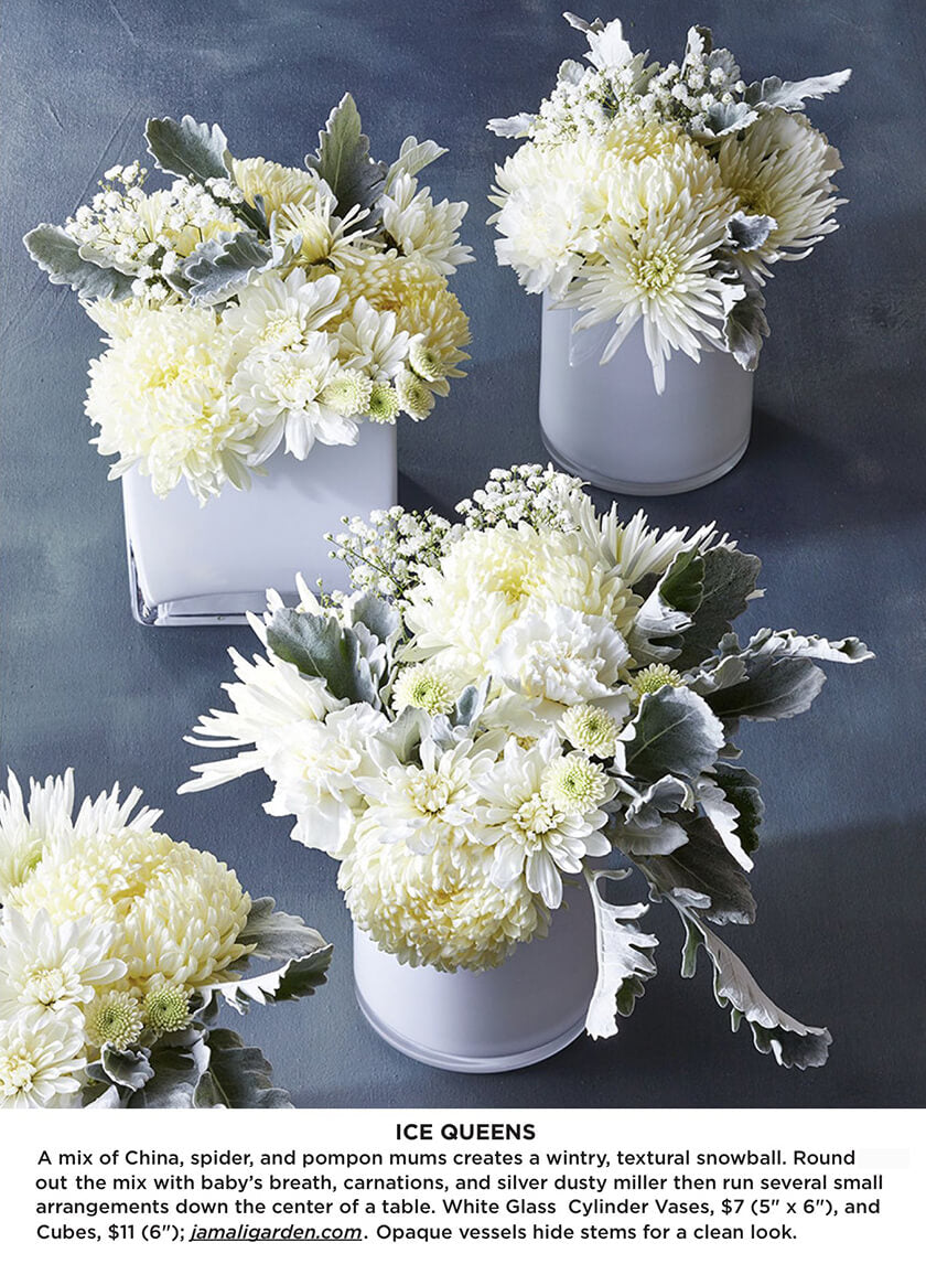 6in Cube White Glass Decor Jamali-garden