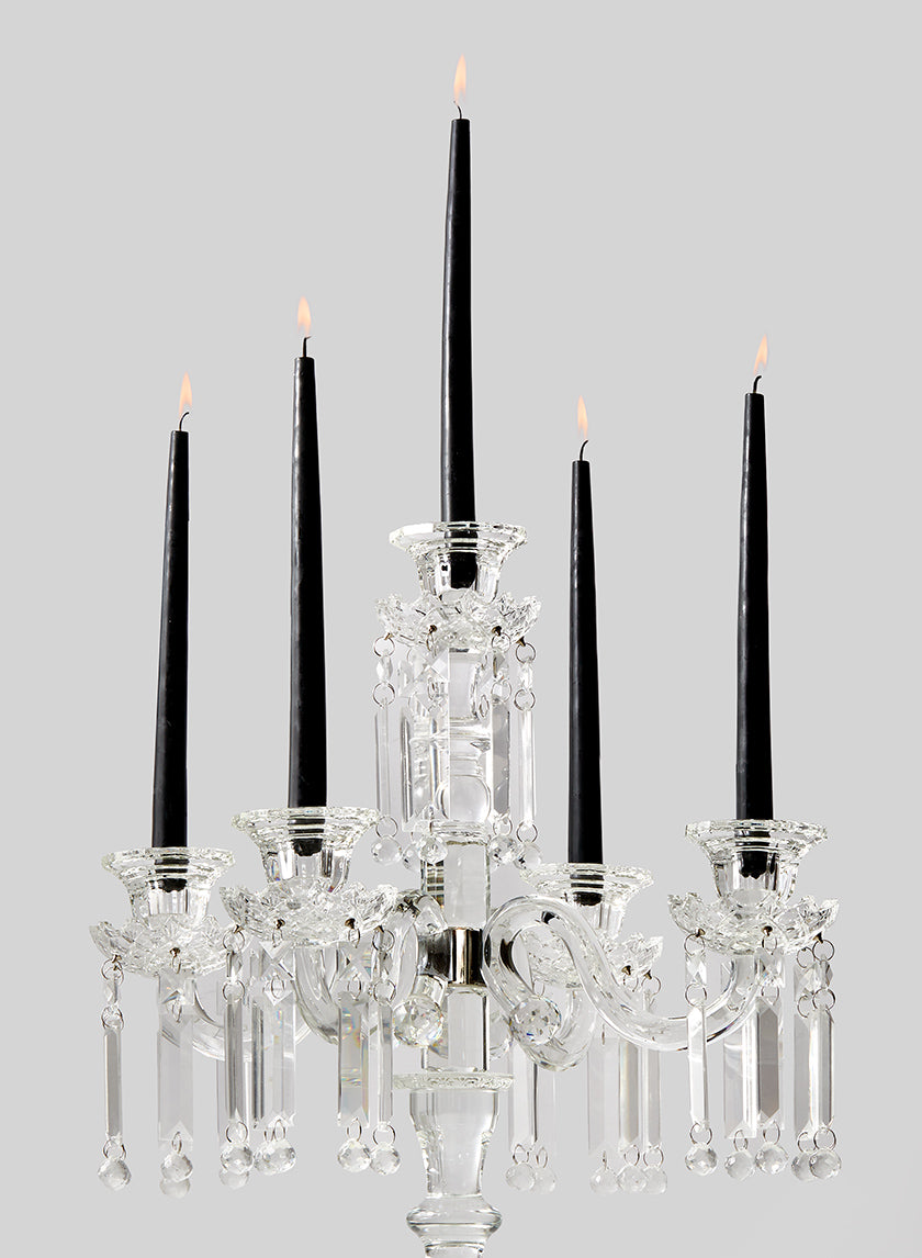 12in Black Taper Candles Decor Jamali-garden