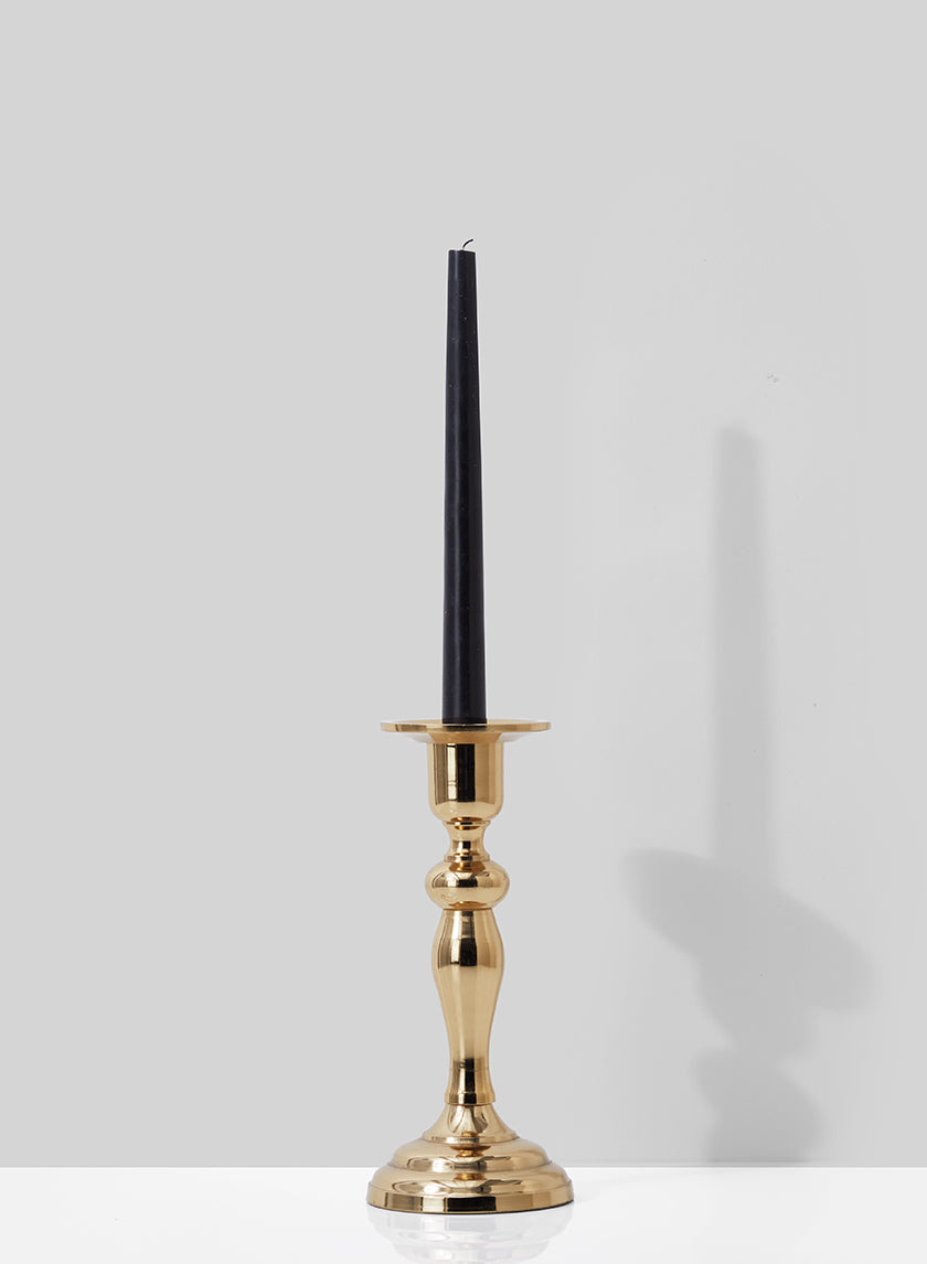 9in Tall Gold Candlestick Decor Jamali-garden