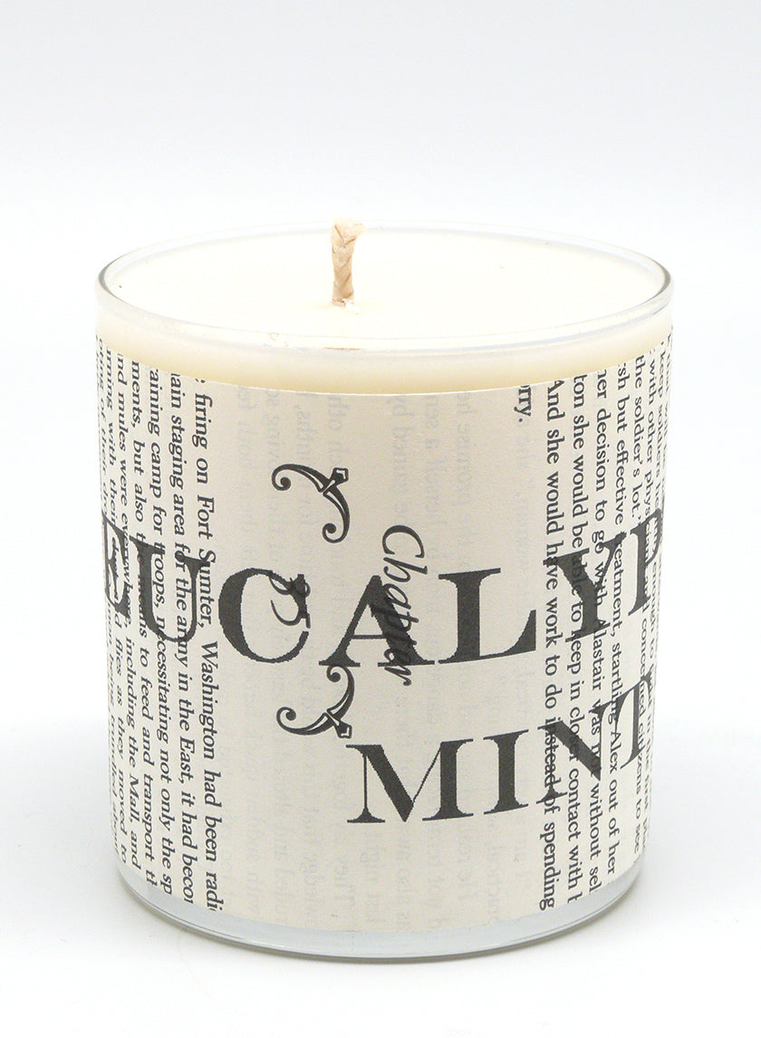 40 Hour Blithe &amp; Bonny Eucalyptus Mint Scented Candle Decor Jamali-garden