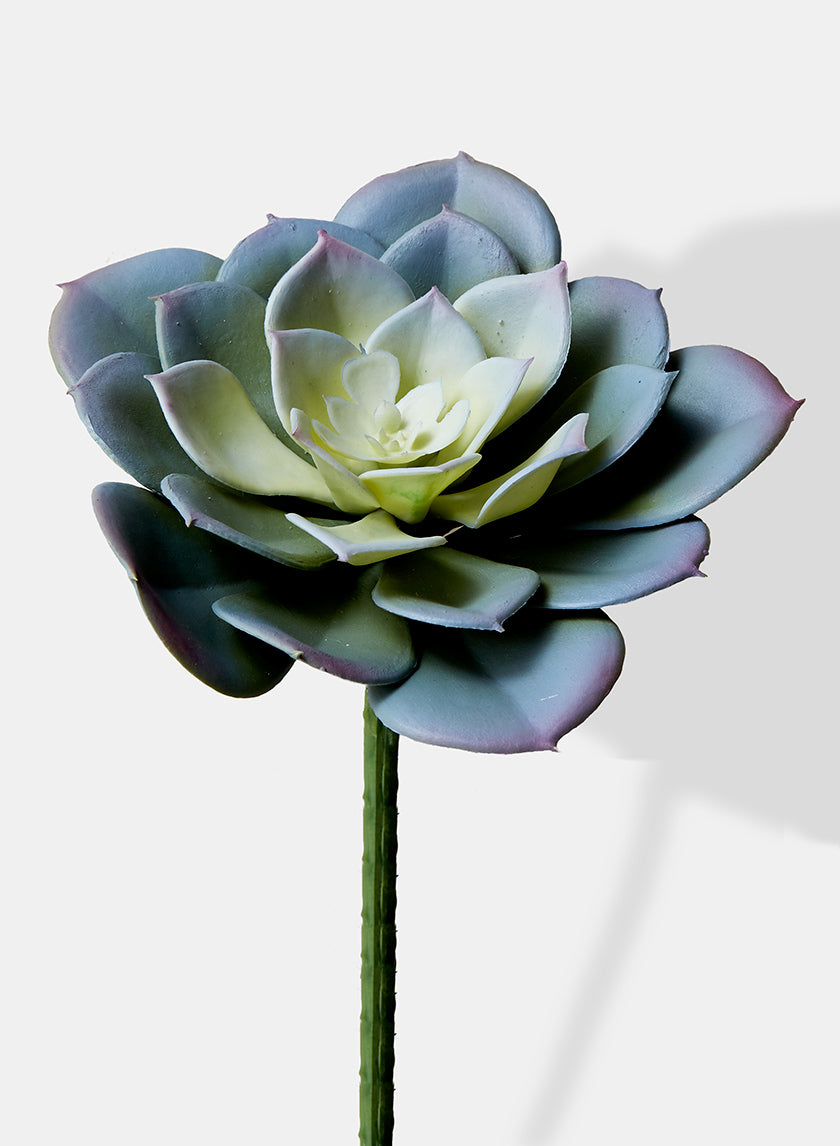 4in Long Blue Artificial Echeveria Pick Decor Jamali-garden