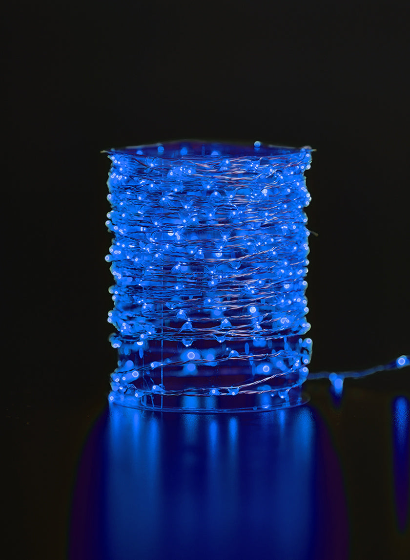 Blue Naked Wire L.E.D. Lights String Decor Jamali-garden