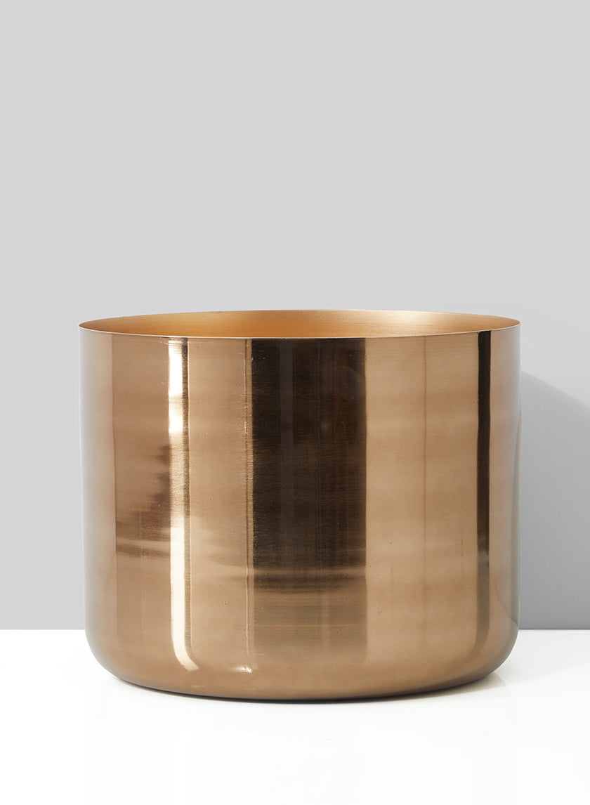 9in Tall Gold Planter Vase Decor Jamali-garden