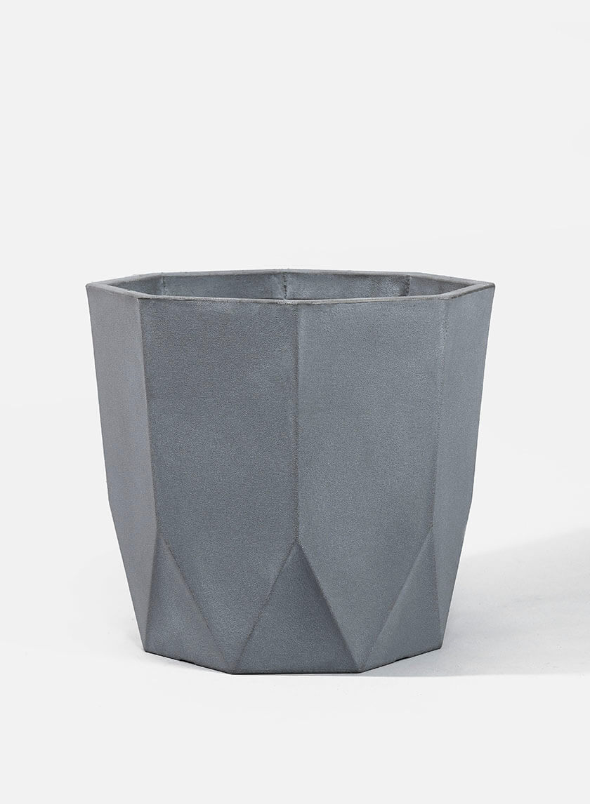 14in Tall Buffed Clay Campo Pot Decor Jamali-garden