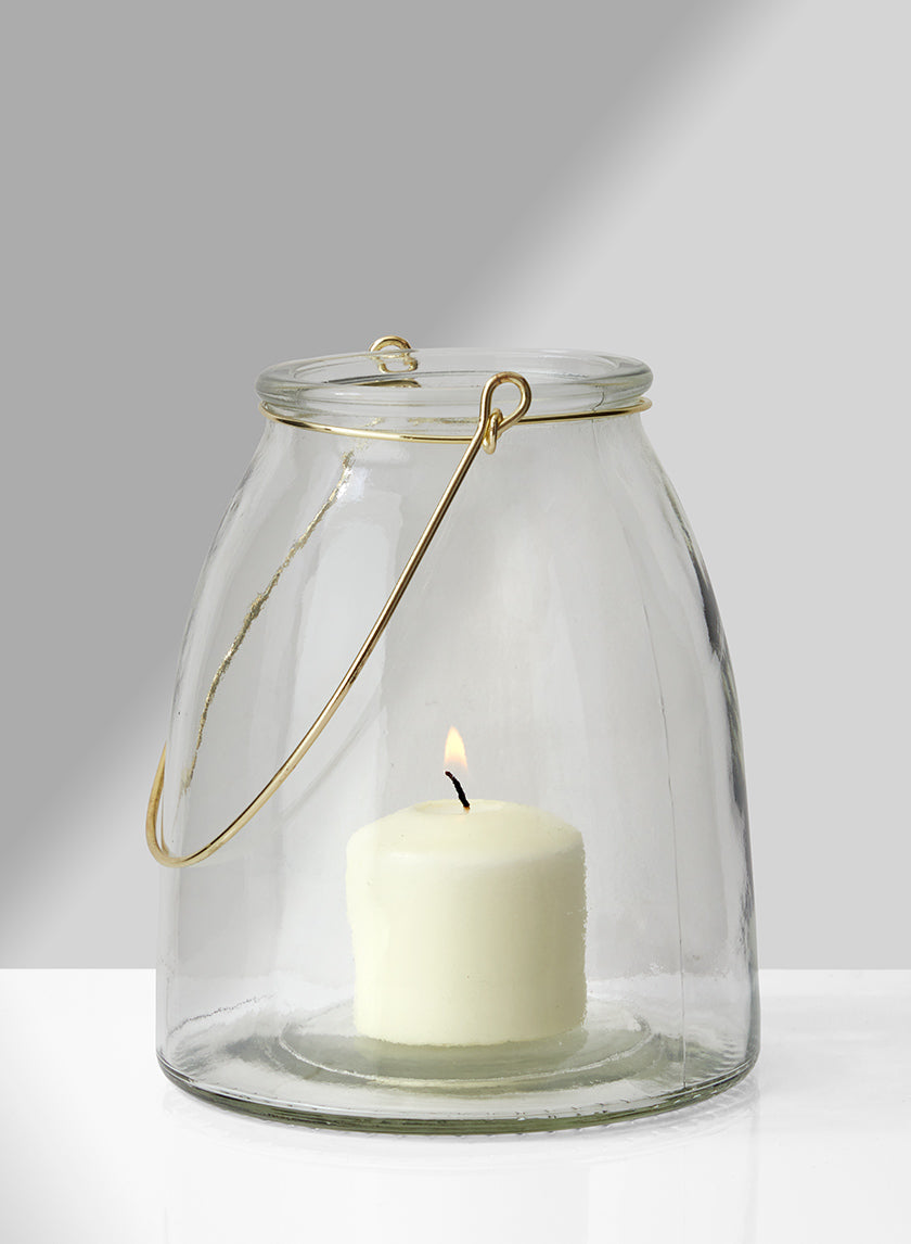 6in Tall Hanging Glass Jar Decor Jamali-garden