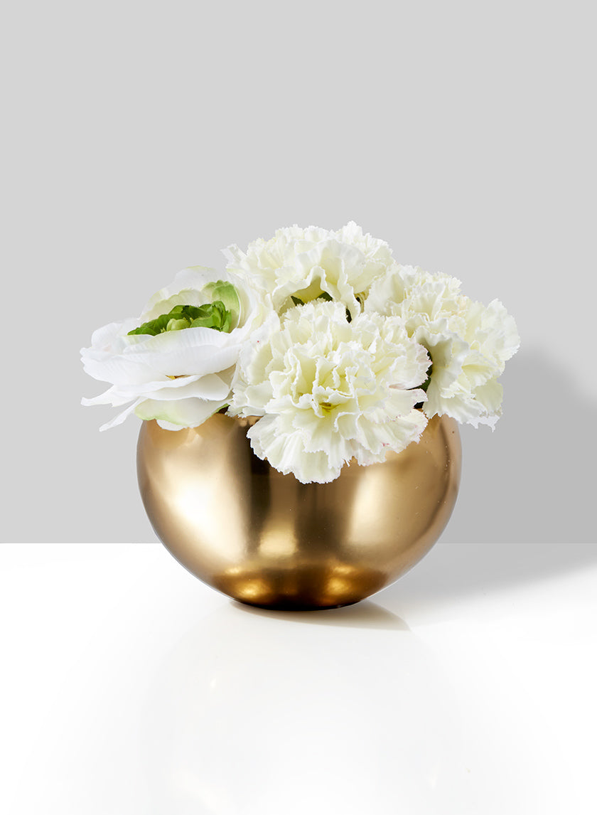 5.25in Wide Gold Bowl Decor Jamali-garden