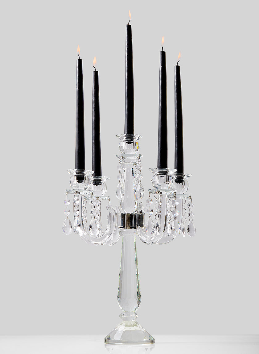 12in Black Taper Candles Decor Jamali-garden