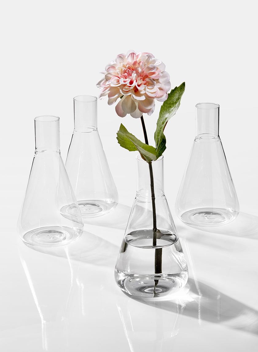 Chemist Flask Bud Glass Vase Decor Jamali-garden