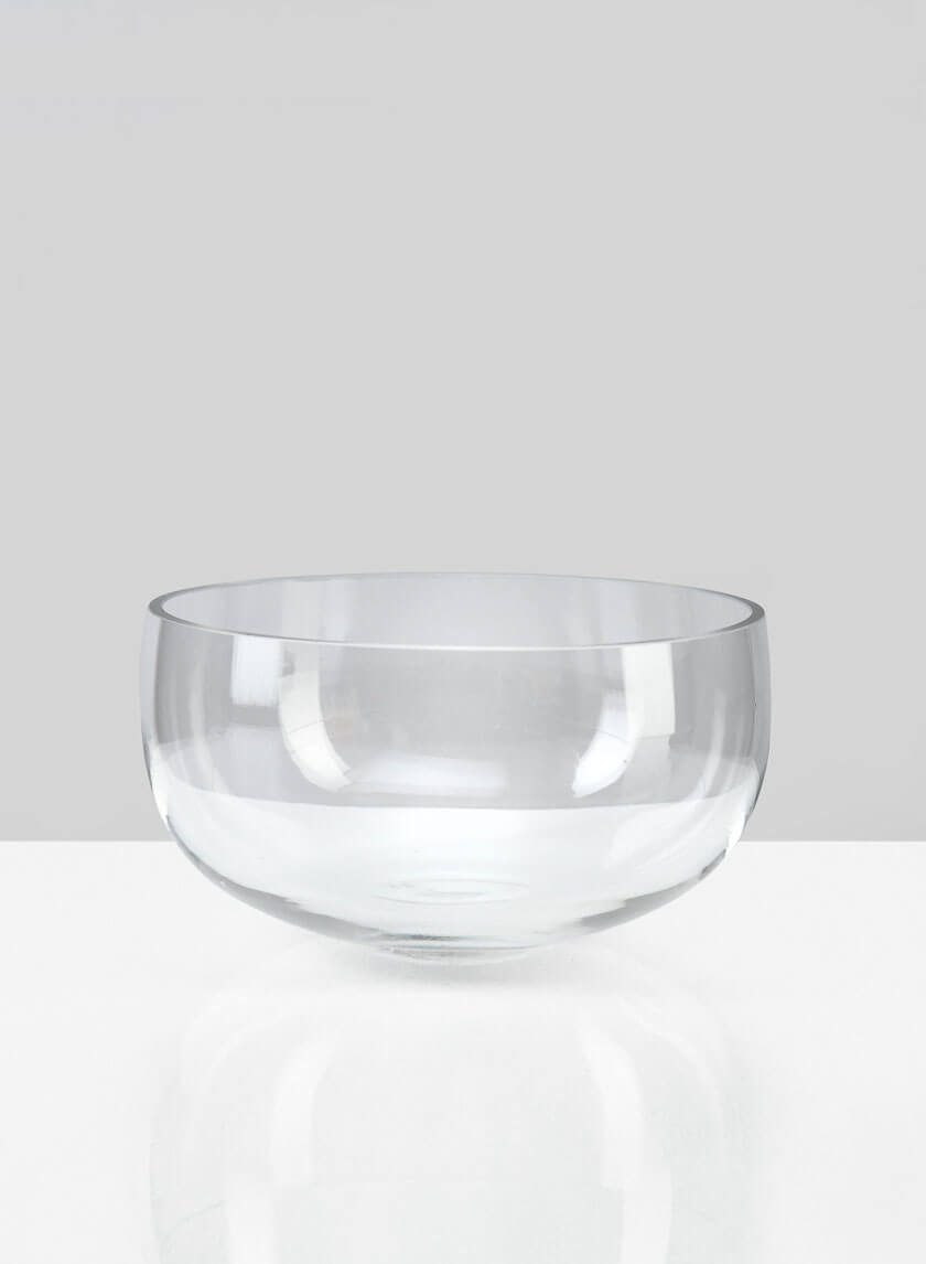 6in Wide Clear Glass Bowl Decor Jamali-garden