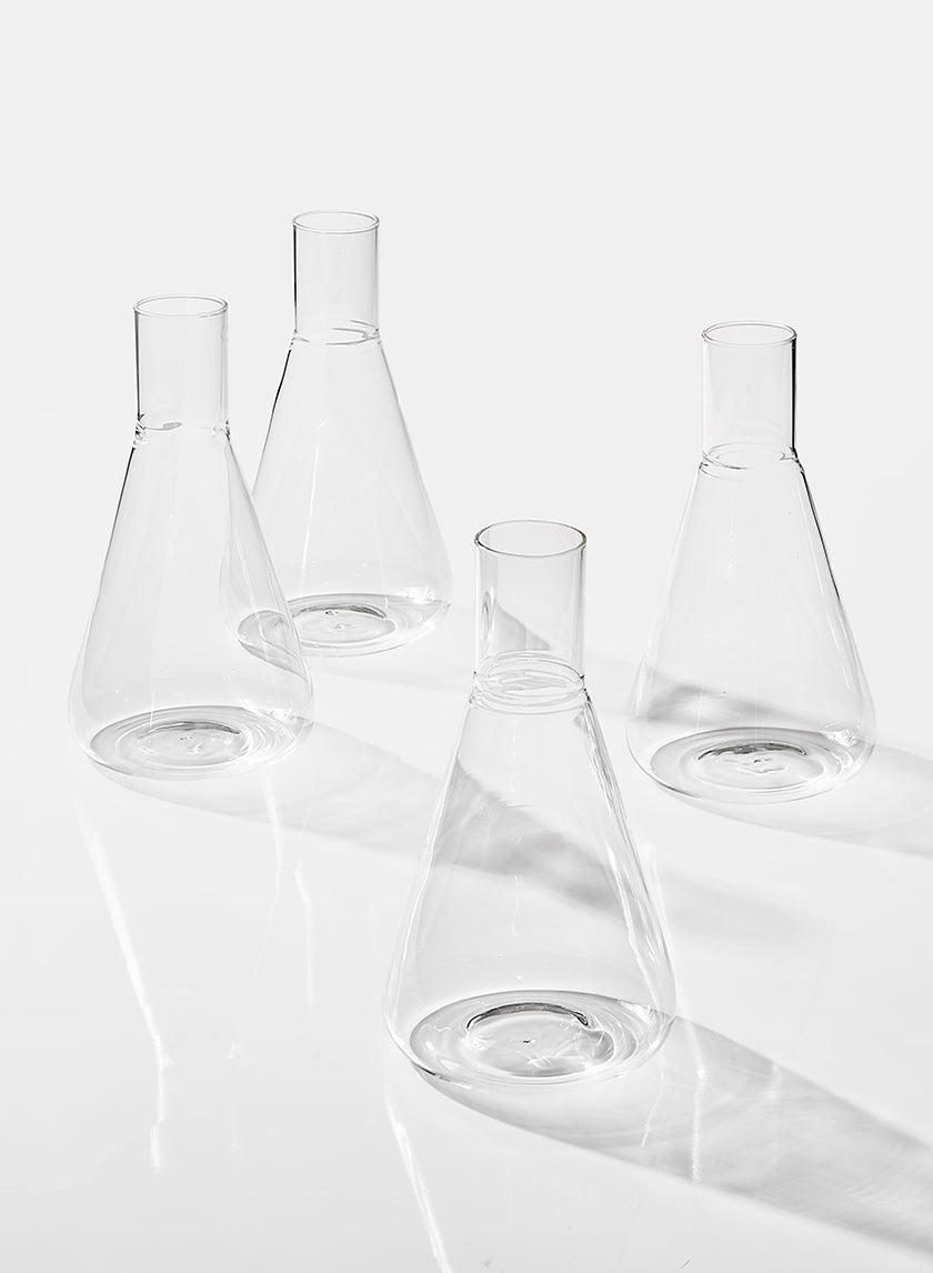 Chemist Flask Bud Glass Vase Decor Jamali-garden
