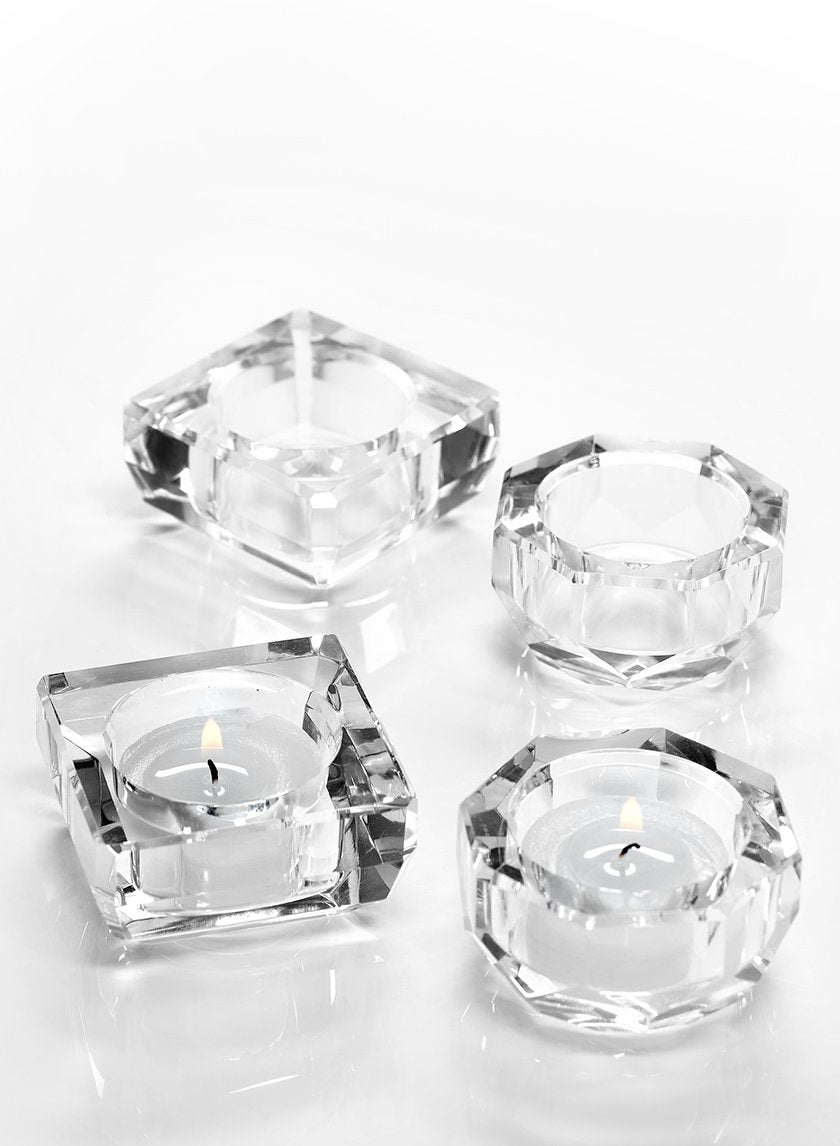 Crystal Tea Light Glass Holders Decor Jamali-garden