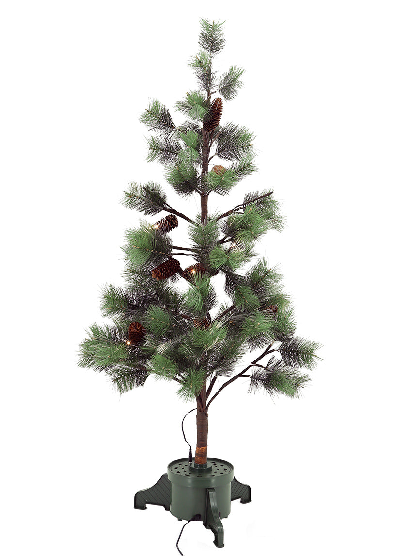 4ft Tall Fiber Optic Pine Needle Christmas Tree Decor Jamali-garden