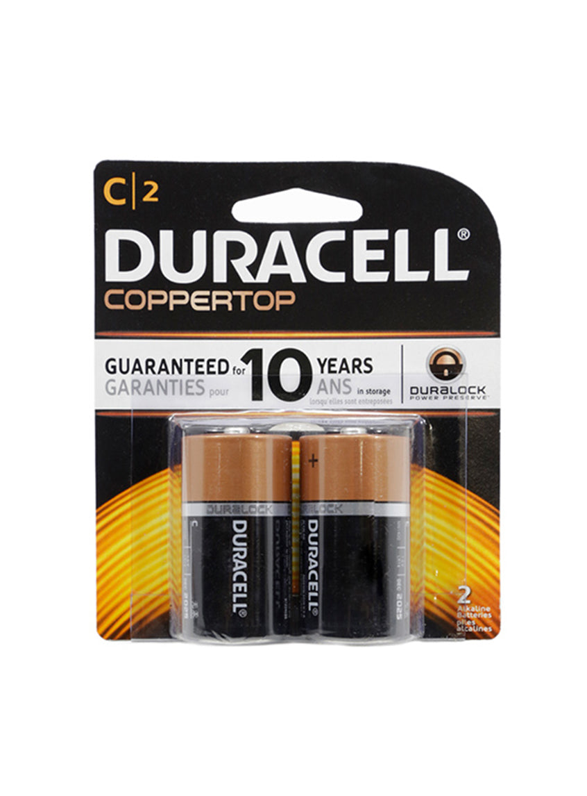 Coppertop Duracell C Battery, Pack of 2 Decor Jamali-garden