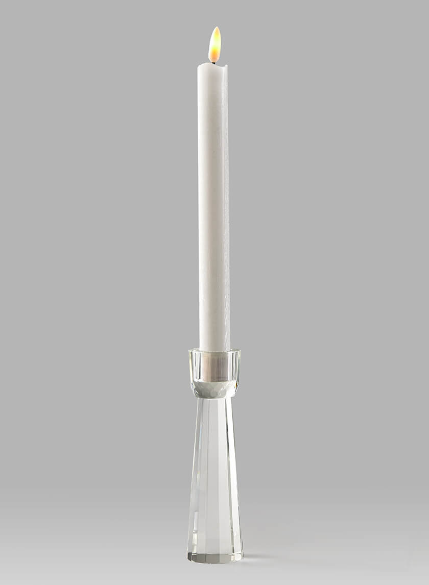 5.75in Tall Faceted Crystal Candlestick Decor Jamali-garden