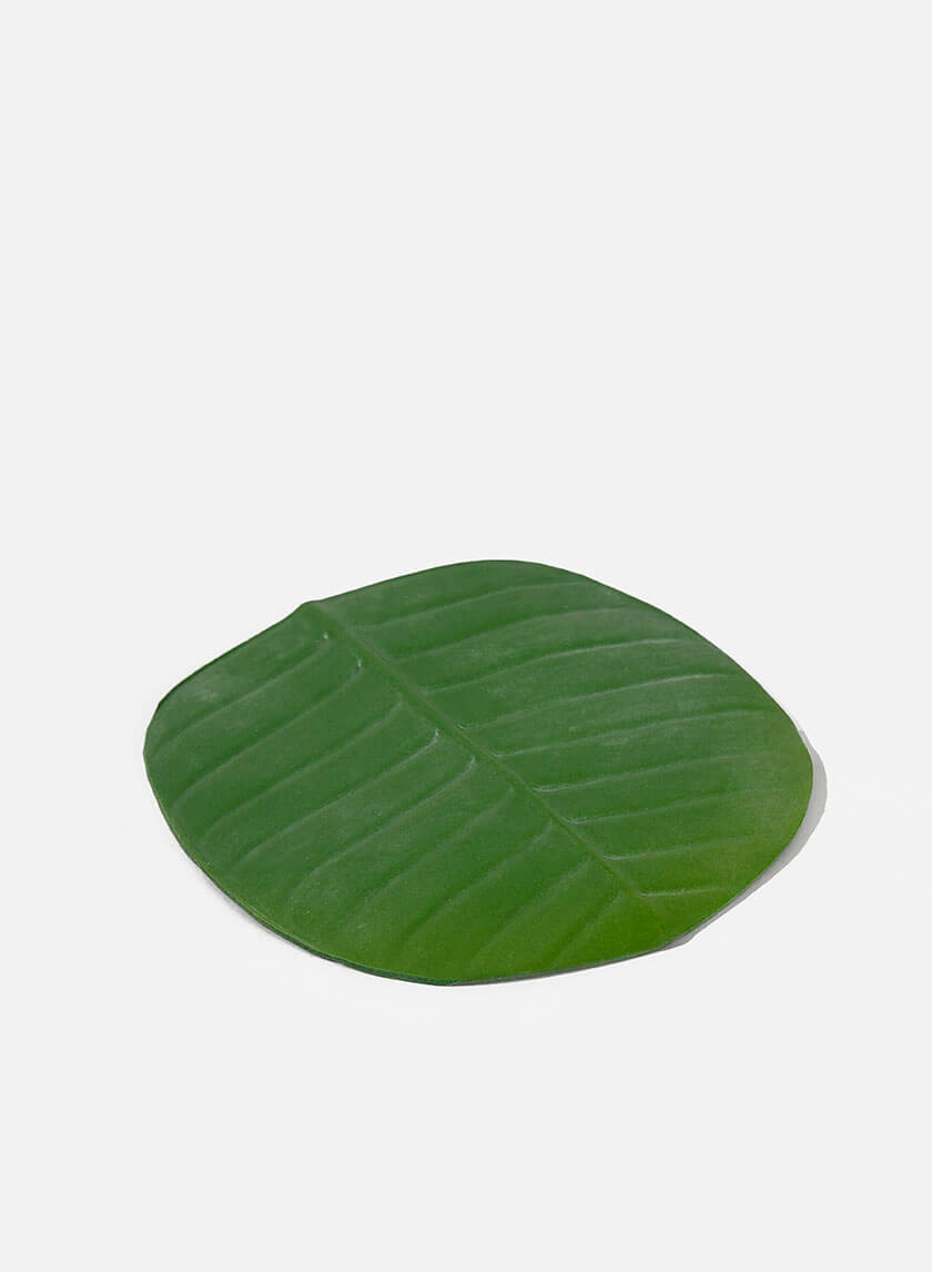 4.5in Long Banana Leaf Coaster Decor Jamali-garden