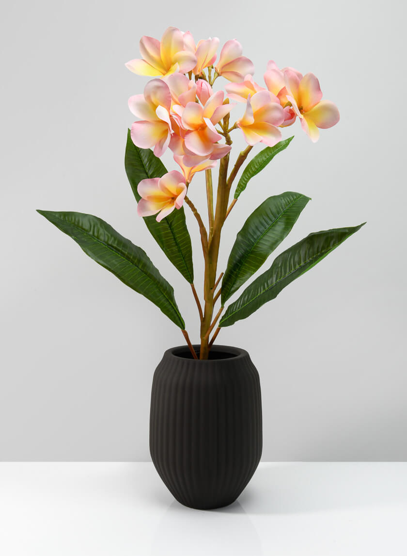 8in Tall Oslo Chocolate Vase Decor Jamali-garden
