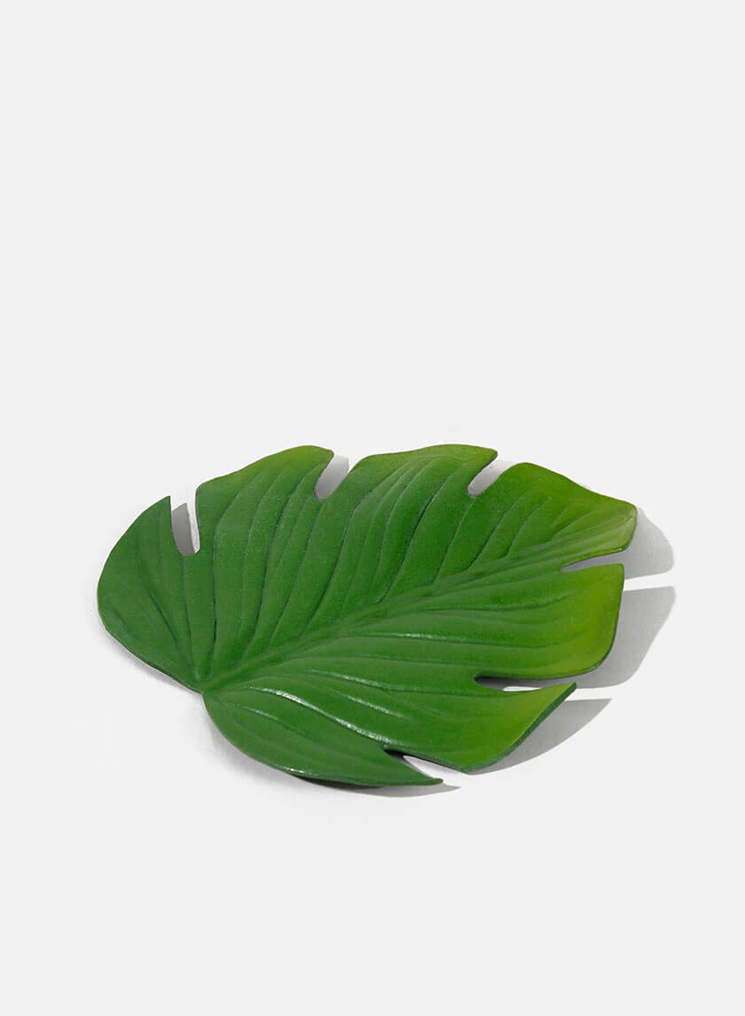 5in Long Monstera Leaf Coaster Decor Jamali-garden