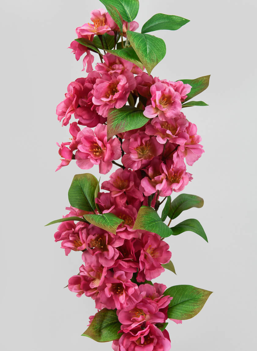 33in Long Pink Cherry Blossom Spray Decor Jamali-garden