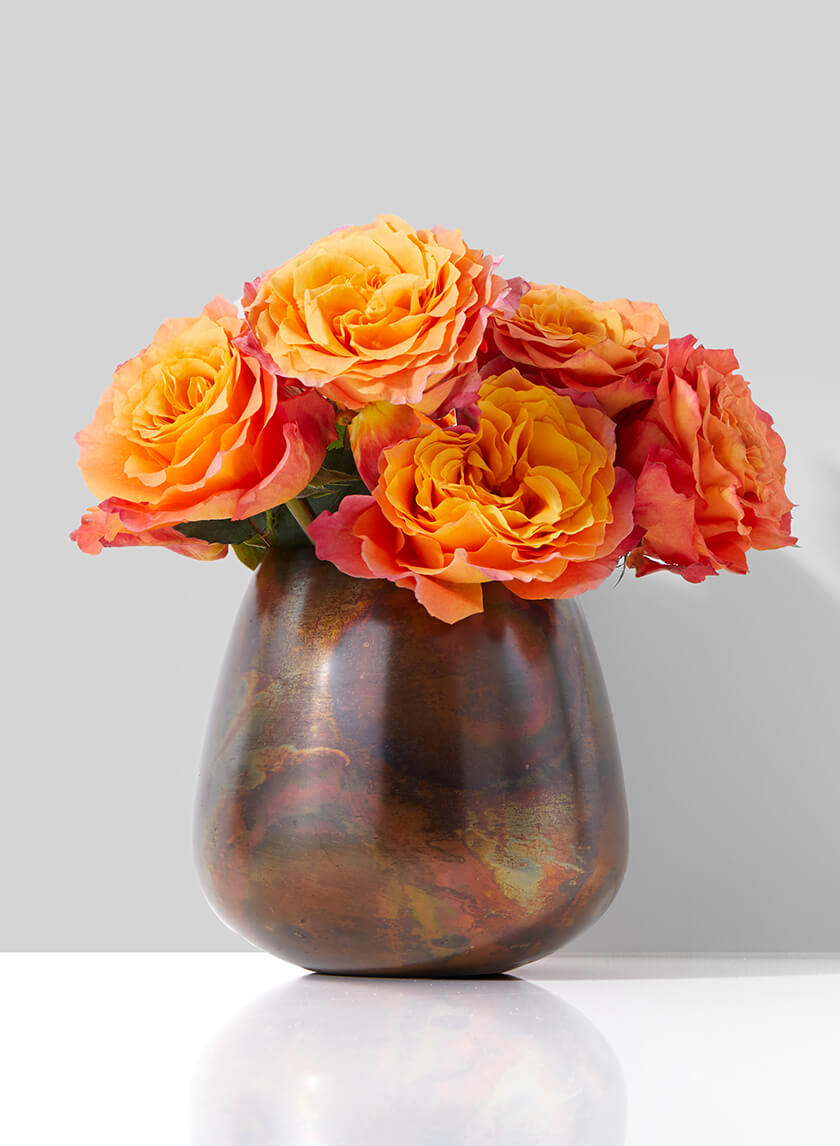 6in Tall Cappadocia Rainbow Iron Bowl Decor Jamali-garden