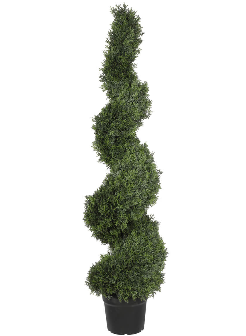 5ft Tall Faux Cypress Spiral Tree Decor Jamali-garden