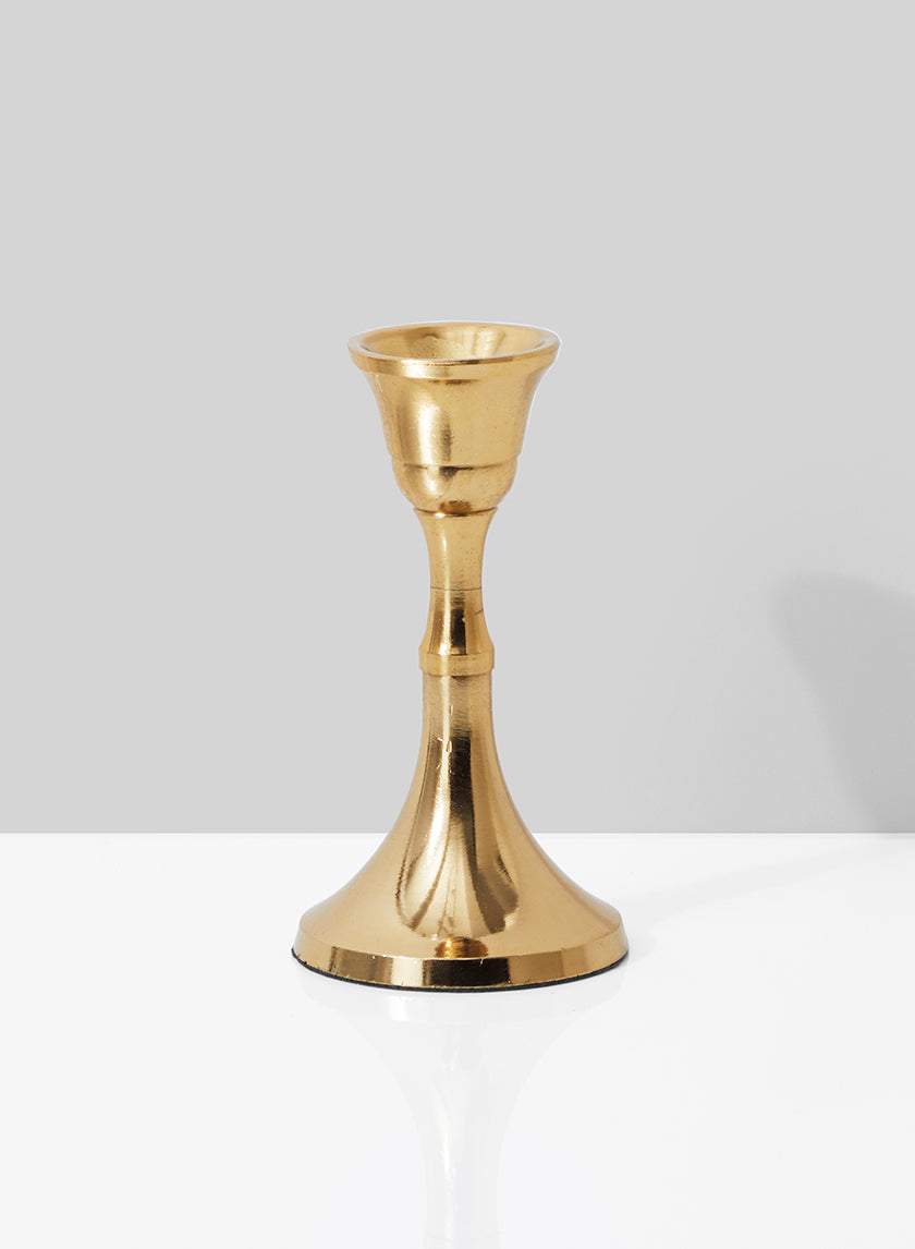 4.5in Tall Gold Candlestick Decor Jamali-garden