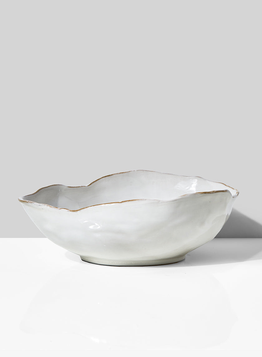 10.5in Wide Freeform Edge Ceramic Potter&