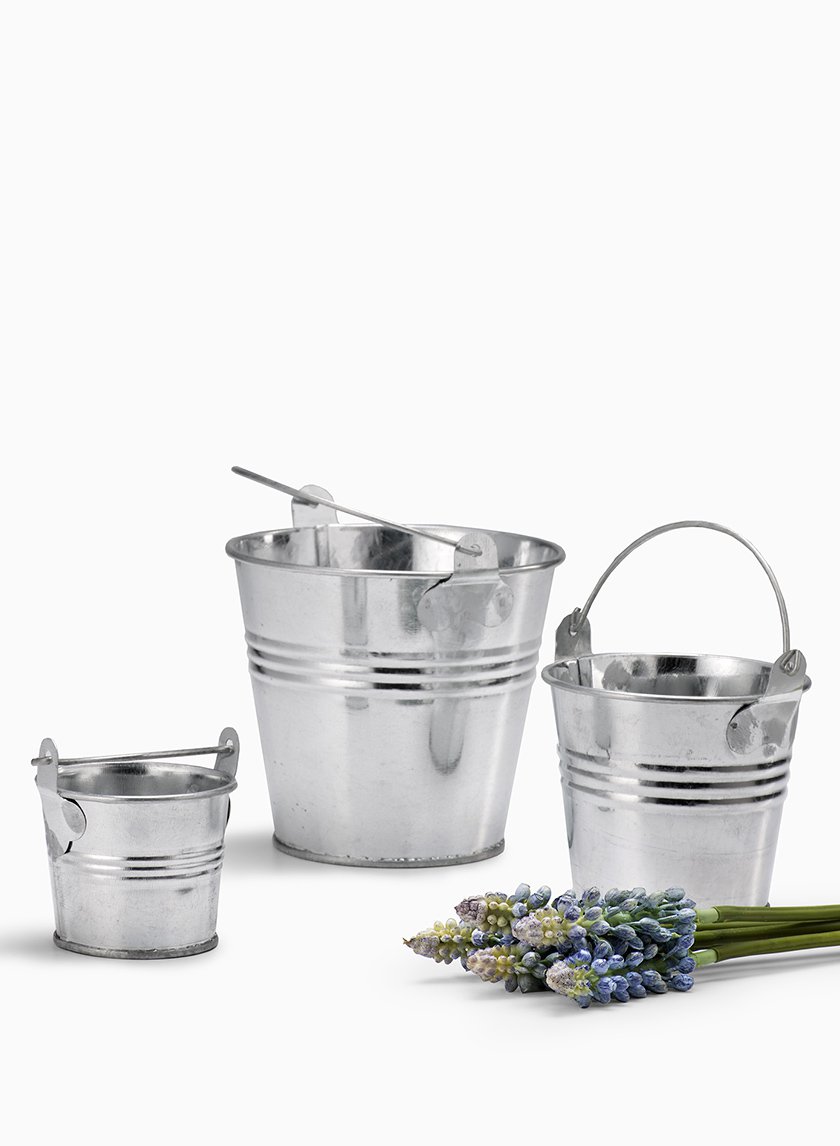 Galvanized Zinc Buckets Decor Jamali-garden