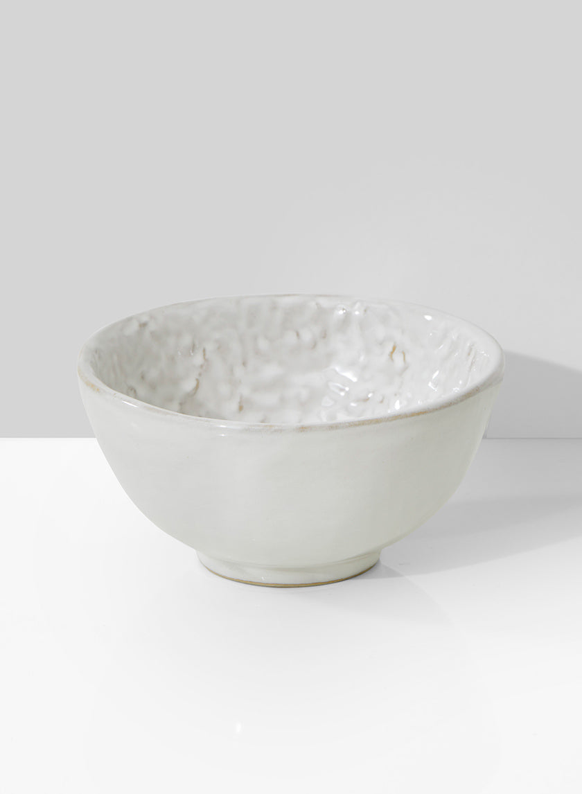 5in Wide White Ceramic Bowl Decor Jamali-garden