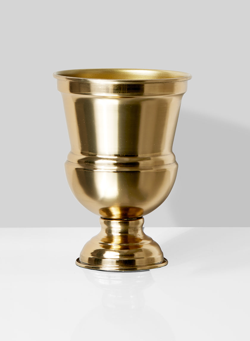 7.5in Tall Gold Urn Vase Decor Jamali-garden