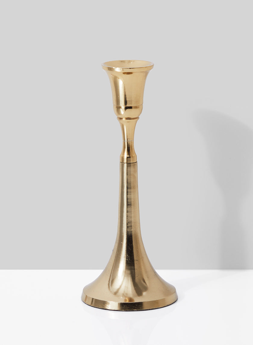 7in Tall Gold Candlestick Decor Jamali-garden